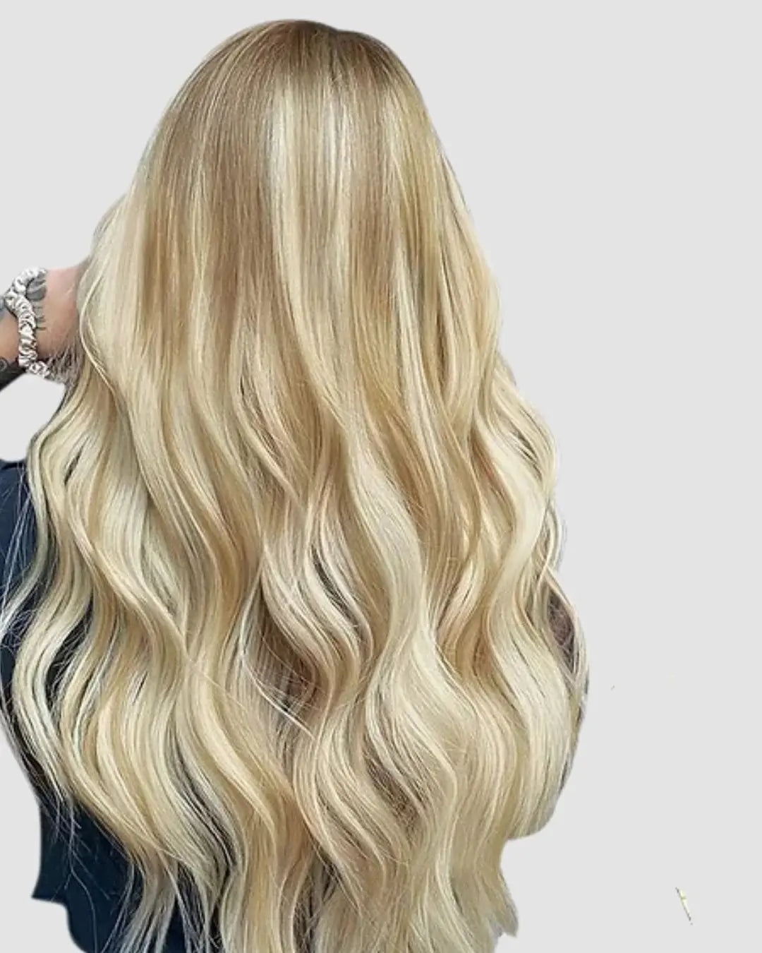 PU Clip-in 18A/613A – Gyllene Blond