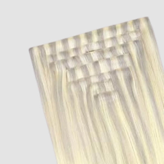 Invisible clip in 17/22/60 – Naturlig Blond Mix Bsextensions