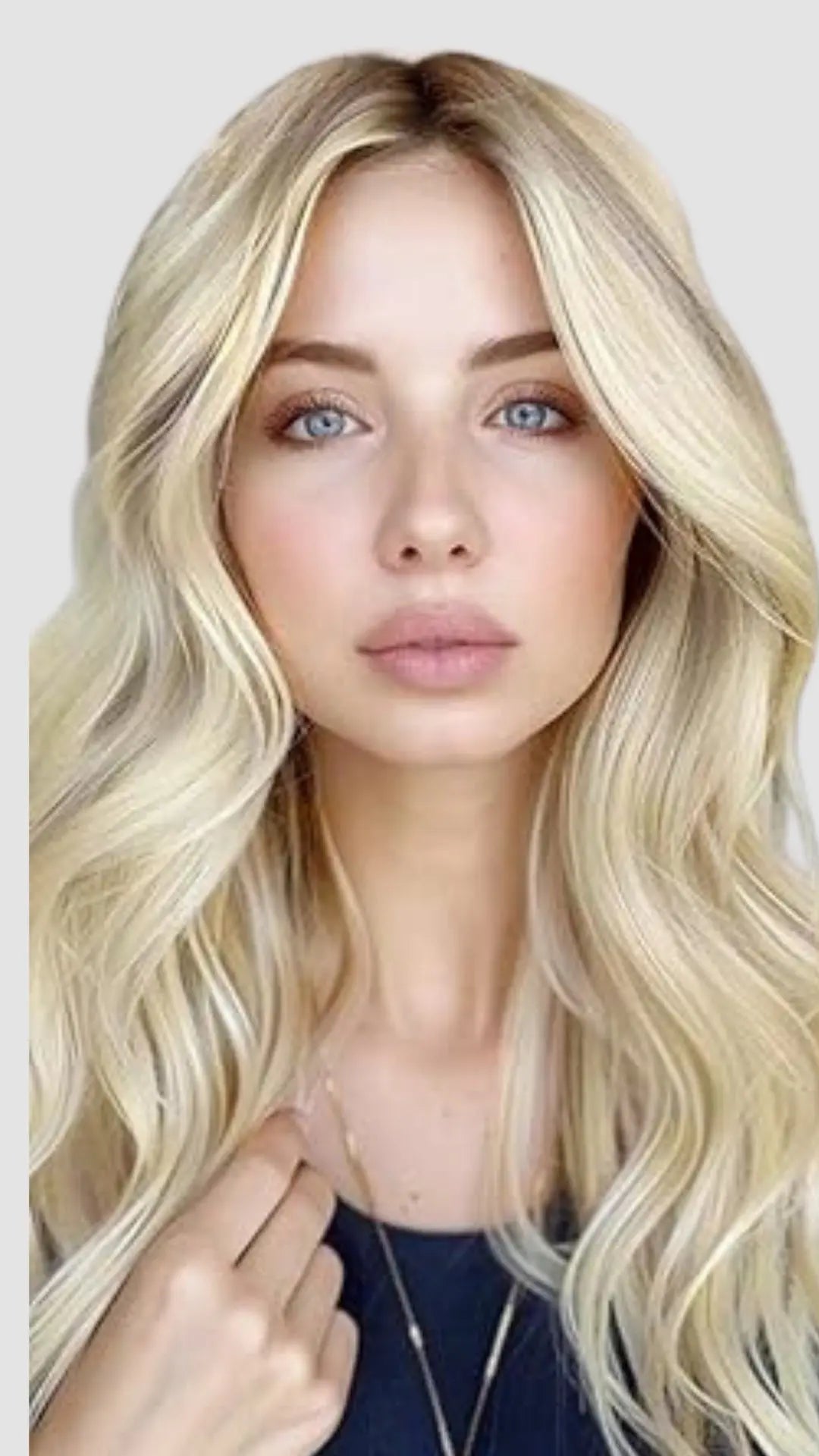Invisible clip in 17/22/60 – Naturlig Blond Mix Bsextensions