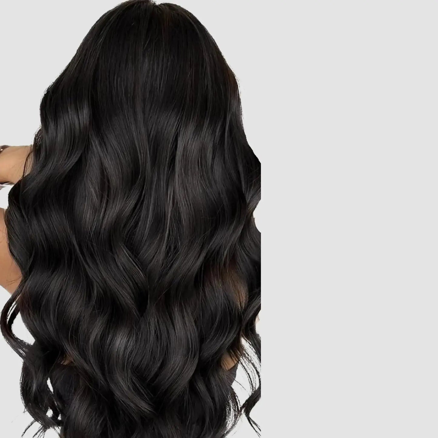 Invisible Tape-in -Naturlig Svartbrun #1B Min butik