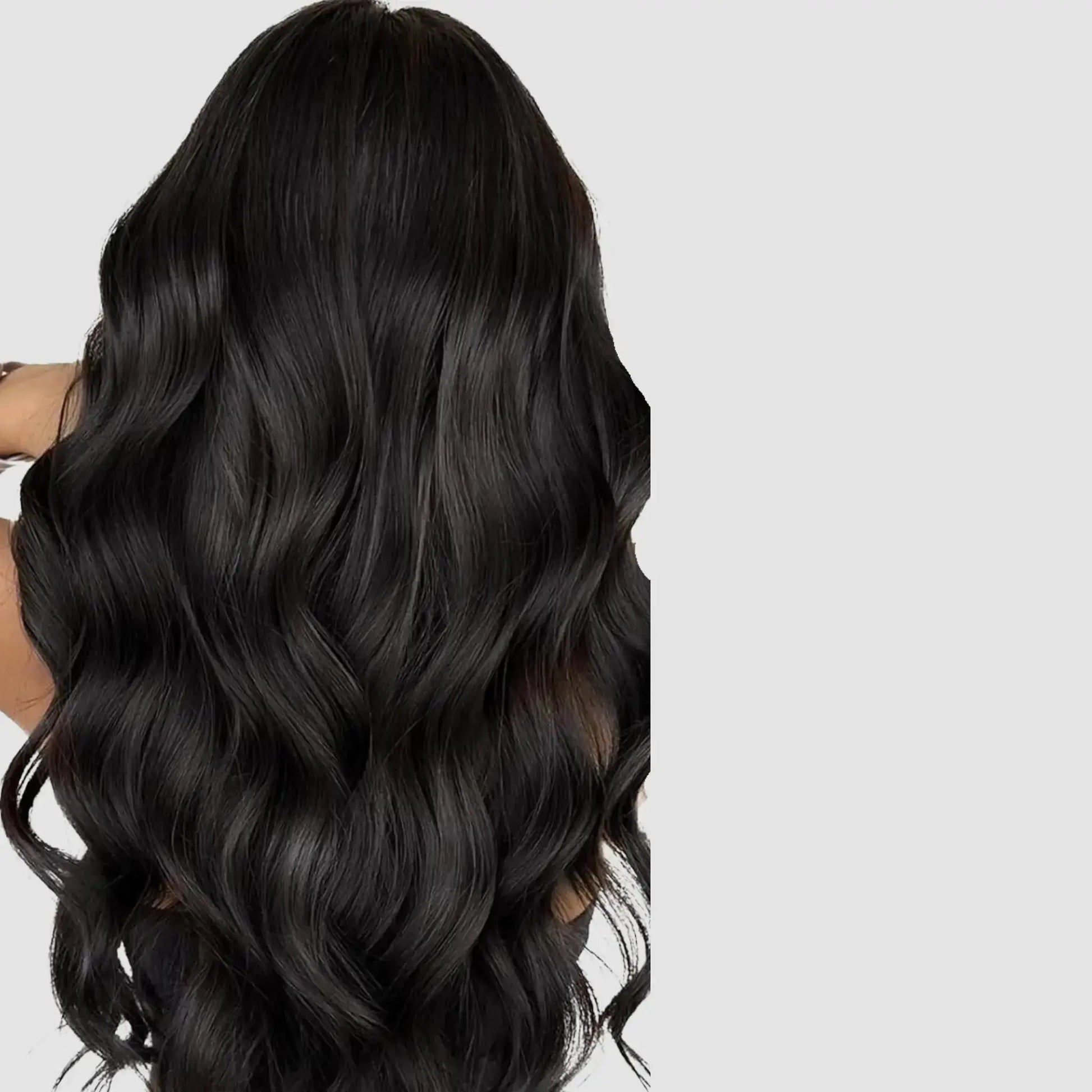 Invisible Tape-in -Naturlig Svartbrun #1B Min butik