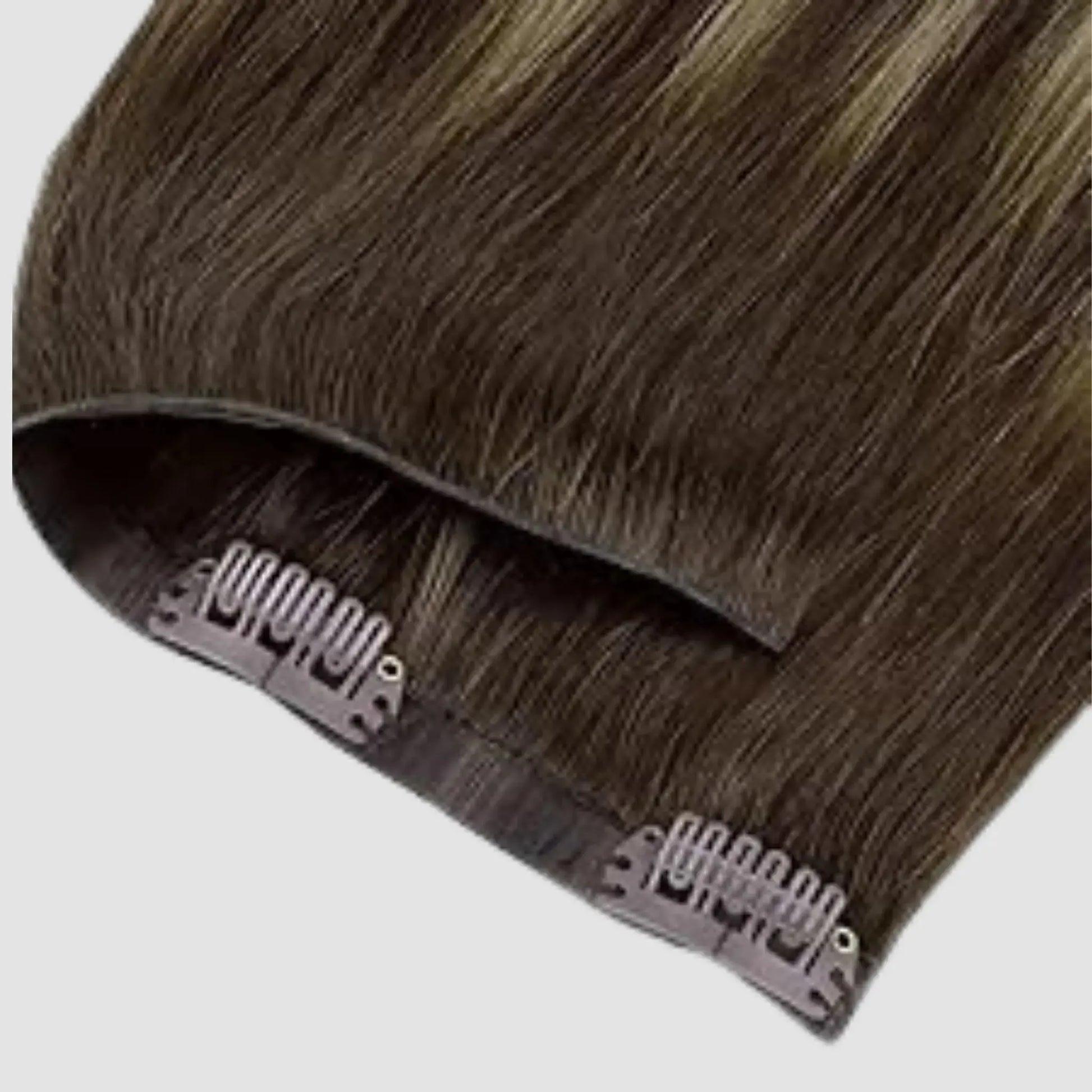 Invisible clip-in 4/26/4 – Brun till Blond Balayage Bsextensions