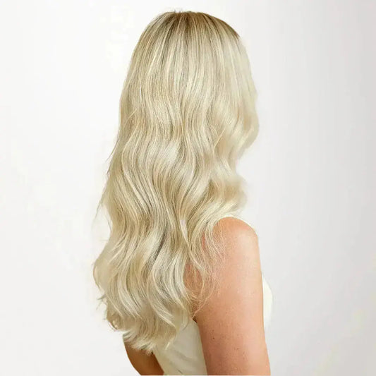 Invisible clip-in extensions 60A – Ljus Askblond Bsextensions