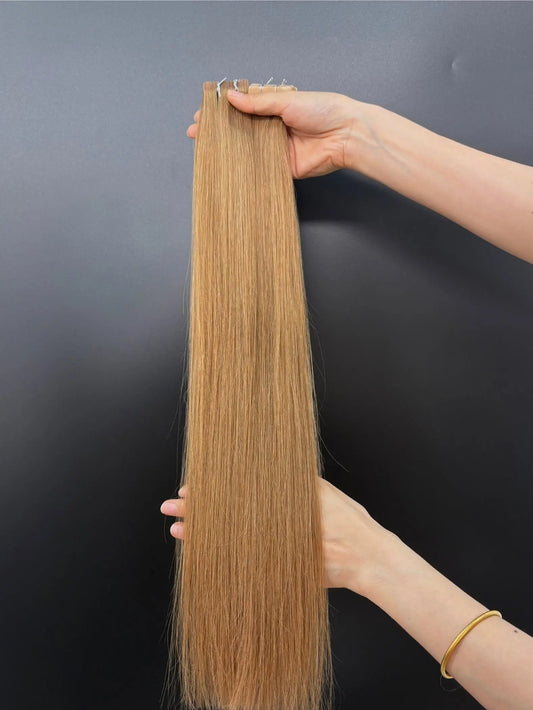Tape-in Extensions, Naturlig Varm Kopparbrun #8 Bsextensions