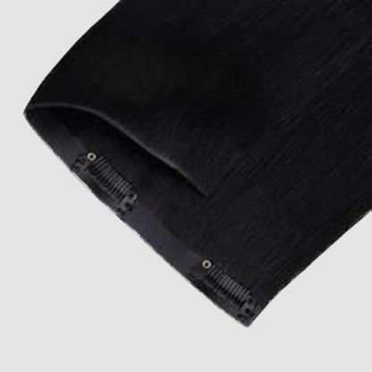 Invisible Clip-in extensions #1 – Jet Black Bsextensions