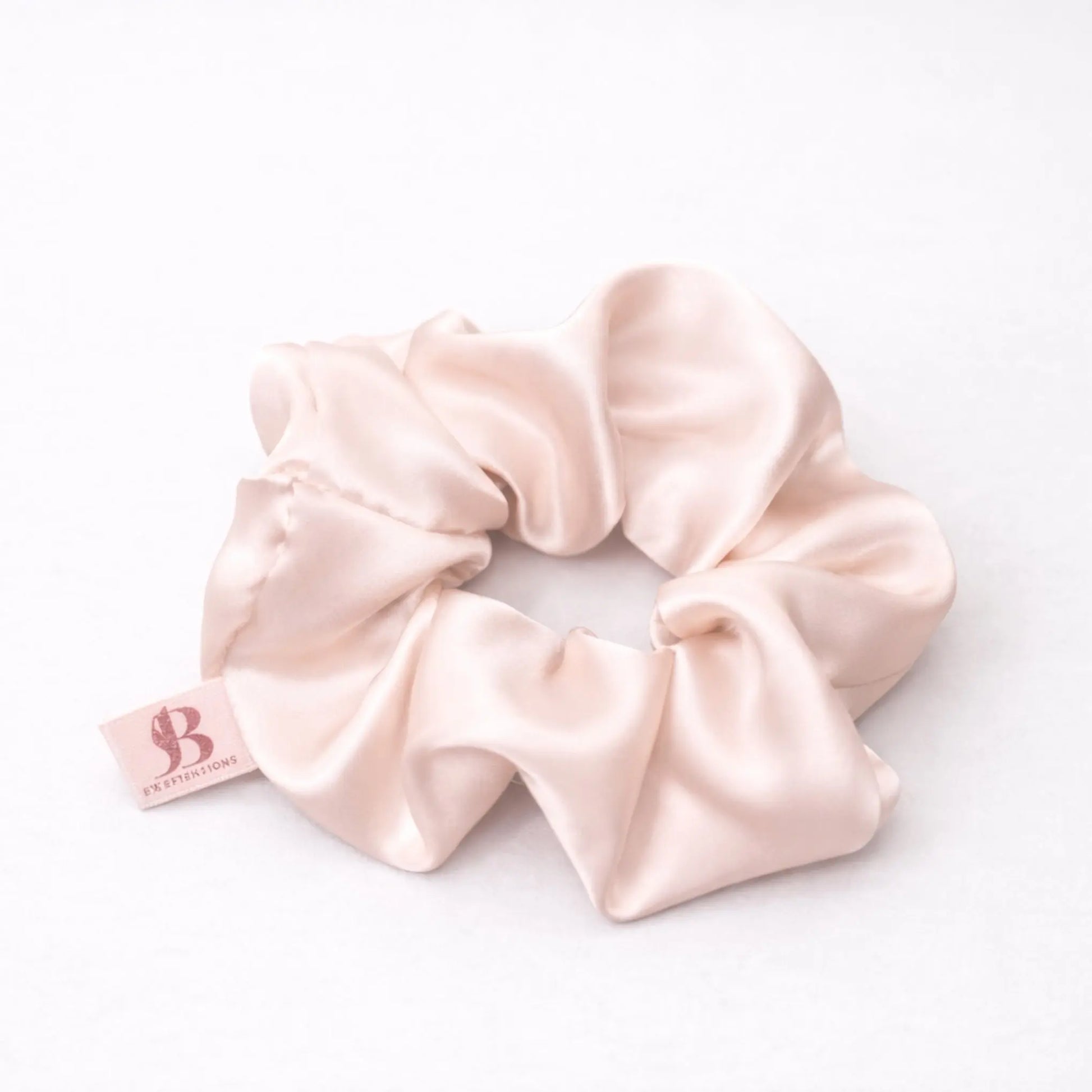 Baby Pink Scrunchie 100 % Mulberry Silk Bsextensions