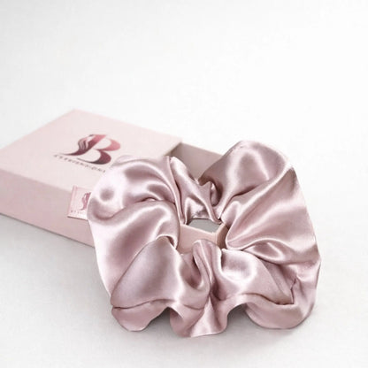 Dirty Pink Scrunchie - 100% Mulberry Silk Bsextensions