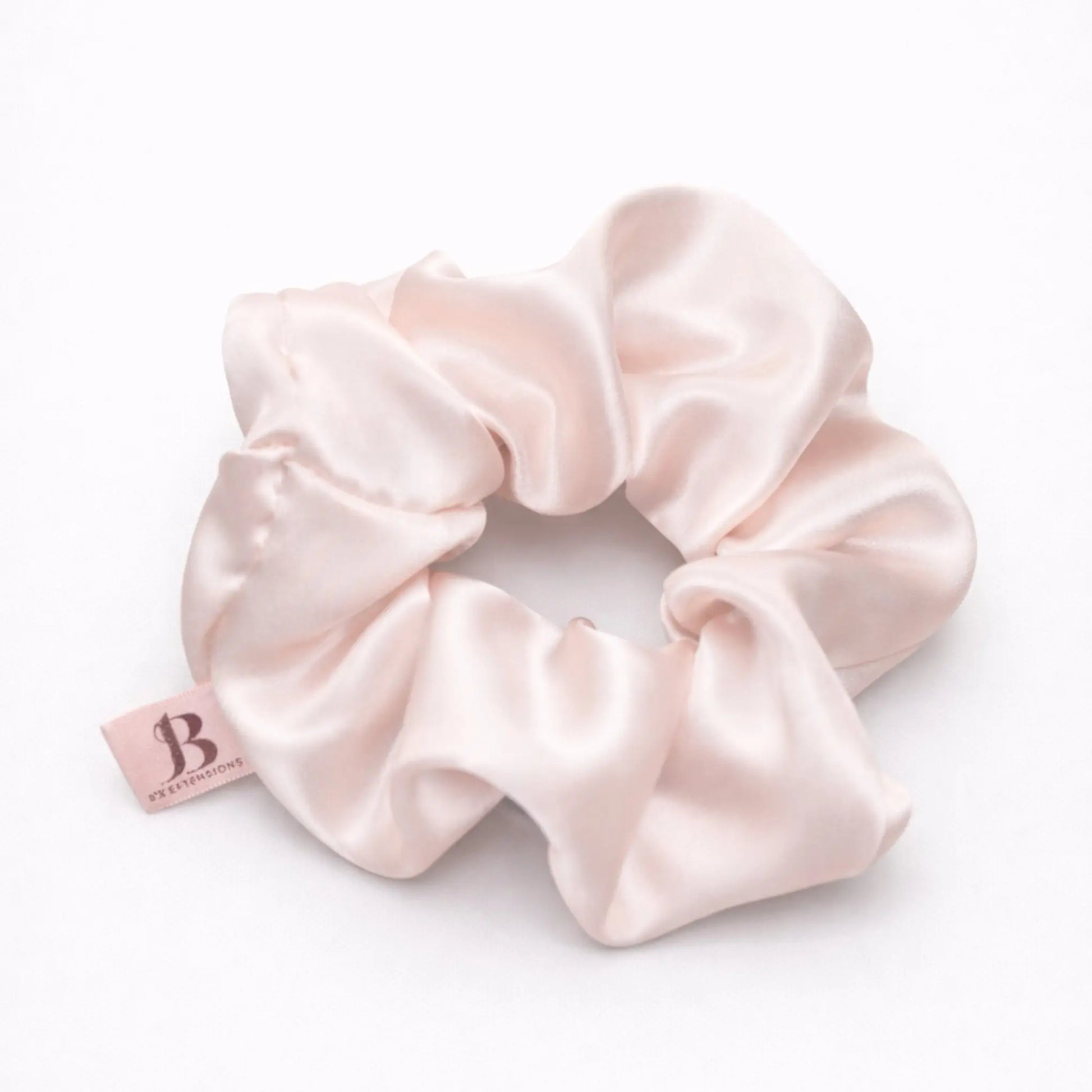 Baby Pink Scrunchie 100 % Mulberry Silk Bsextensions