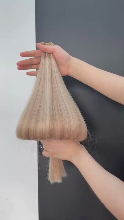 Flat Tip Keratin – Naturlig Kallblond Balayage P18/60A