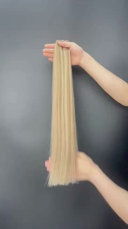 Tape-in ​​extensions, naturlig beige blond balayage LE